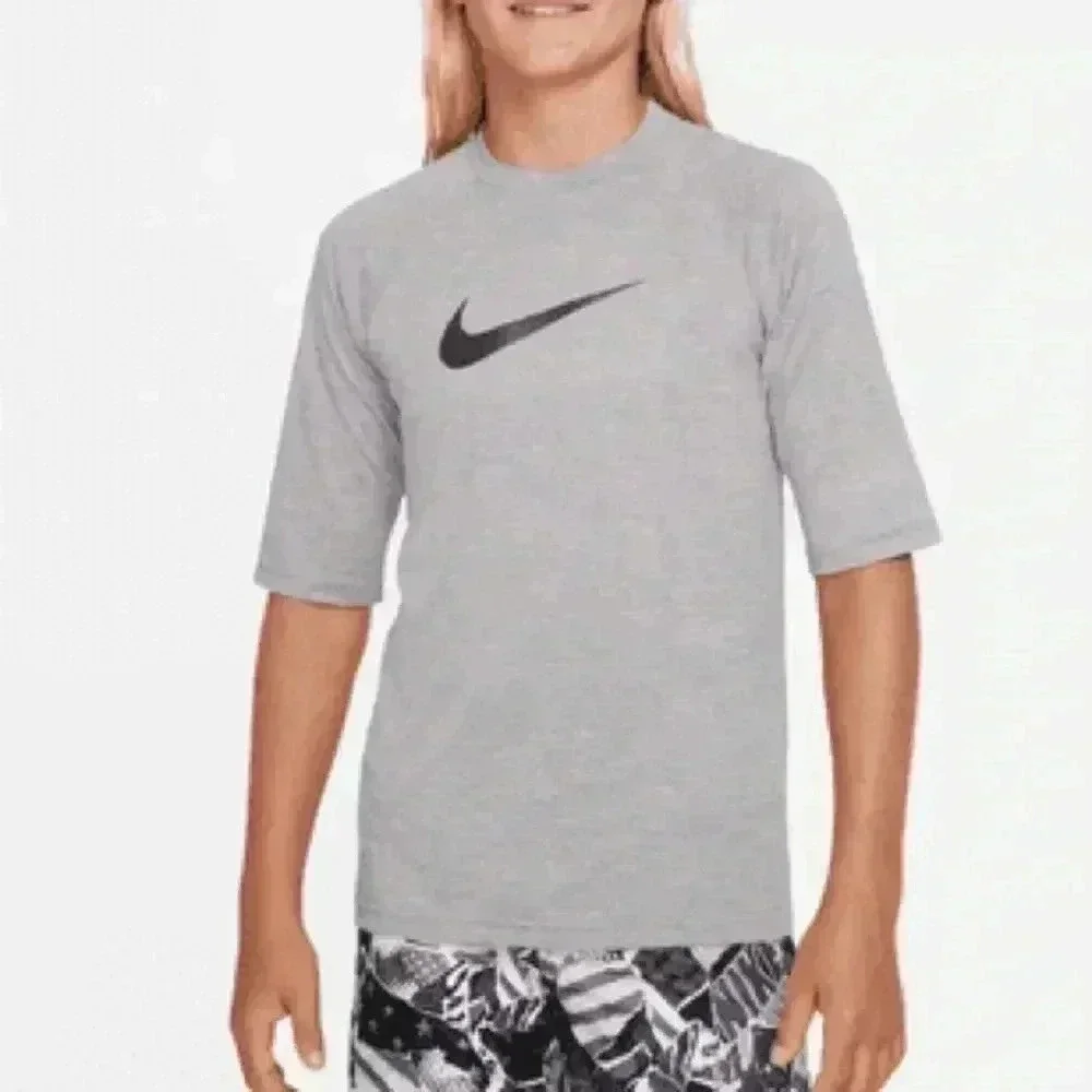 NWT‎ Boys Nike swim shirt size S UPF 40+